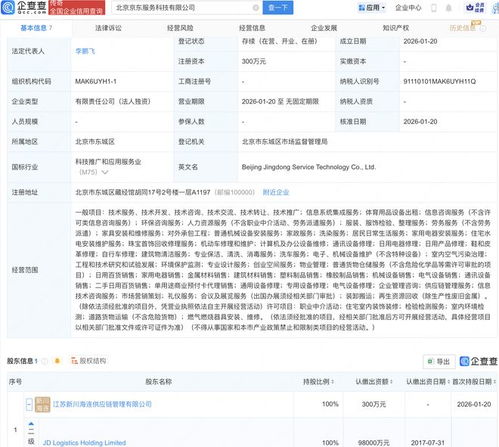 京東在京成立服務科技新公司，聚焦工程與技術創新研發